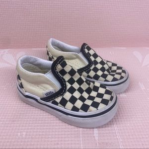 yellow checkered vans size 4